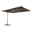 Doppler Pendelschirm 'Alu-Wood XL LED Ultra', anthrazit, ca. 400 x 300 cm