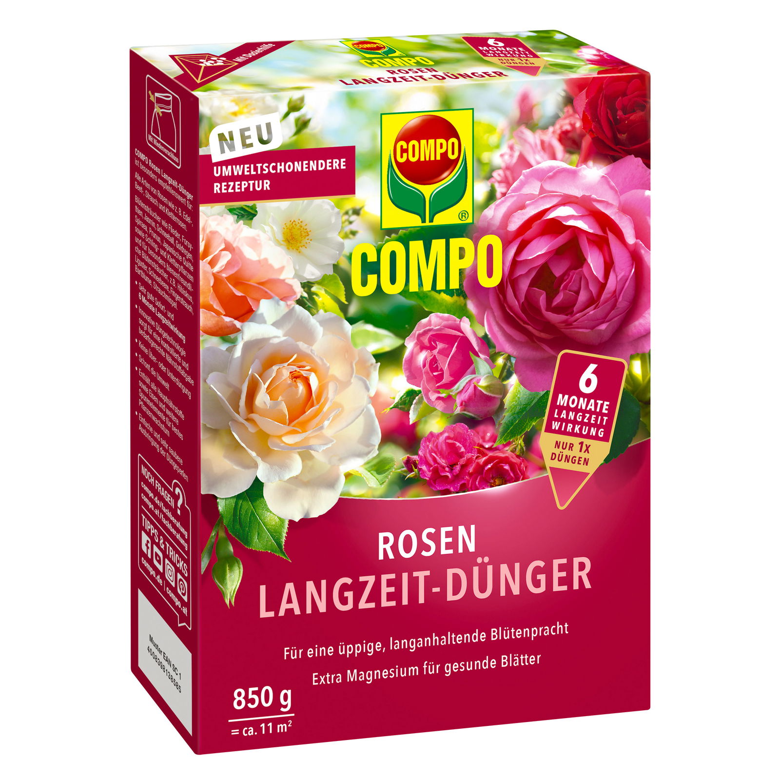 Compo Rosen Langzeit-Dünger, 850 g