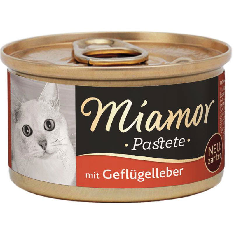 Miamor Katzenpastete, Geflügelleber, 85g