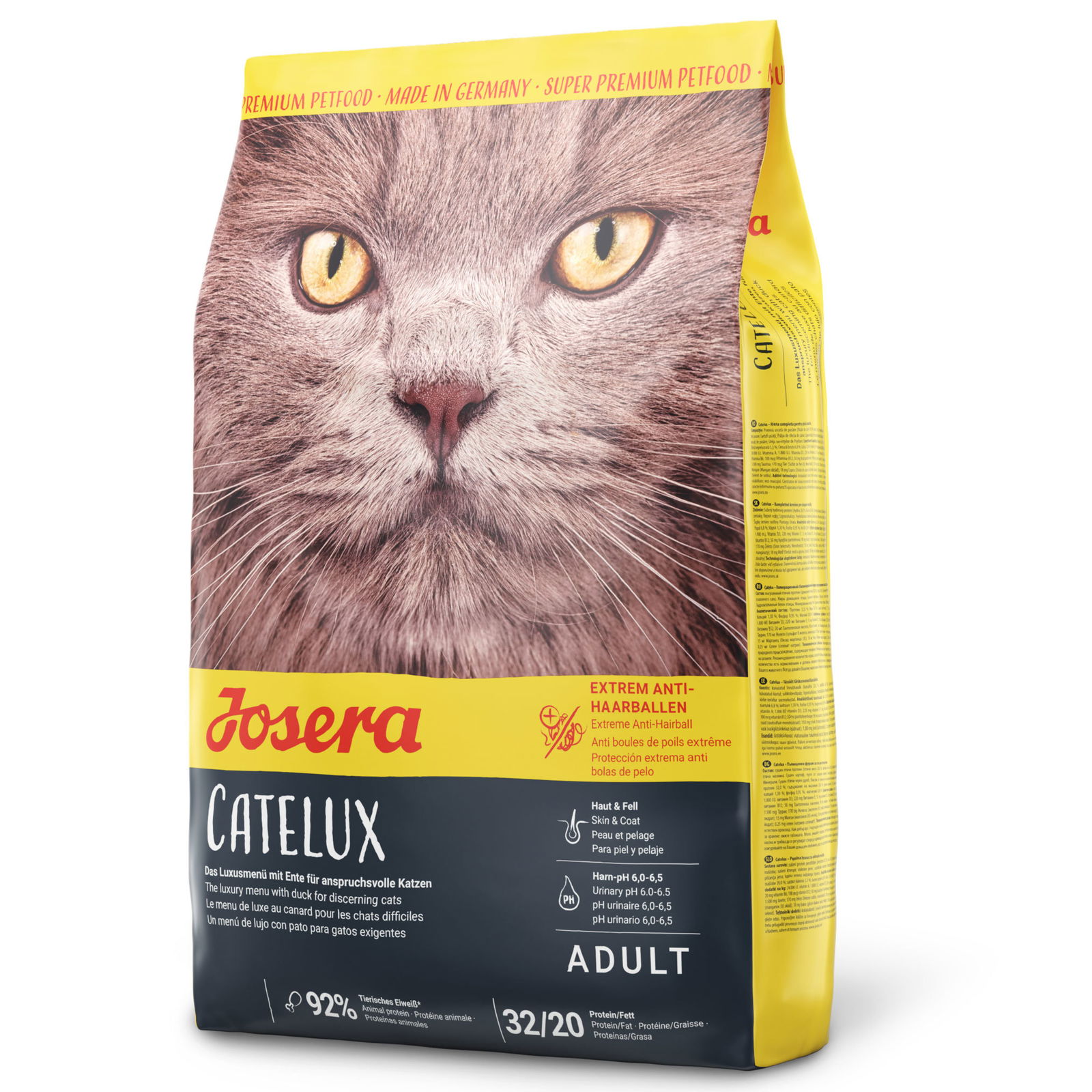 Katzentrockenfutter, Josera Super Premium 'CateLux', Ente & Kartoffel