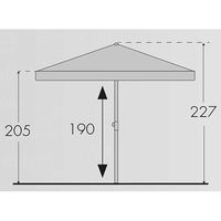 Doppler Rechteckschirm 'Active Paragon', ca. 180 x 120 cm